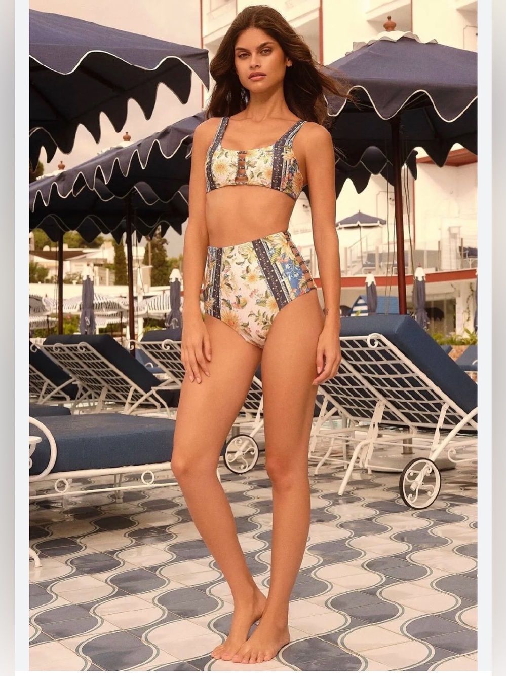 Agua Bendita Martina Jardim Bikini Size XS - Top+Bottom